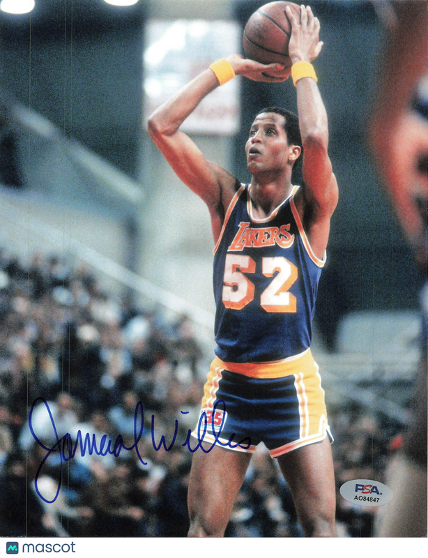Jamaal Wilkes Los Angeles Lakers Signed Basketball 8x10 Photo PSA