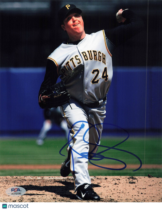 Tom Gorzelanny Pittsburgh Pirates Signed 8x10 Photo PSA