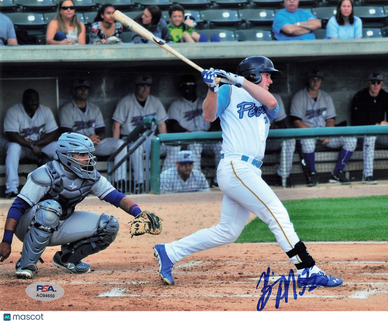 Billy McKinney Myrtle Beach Pelicans Signed 8x10 Photo PSA