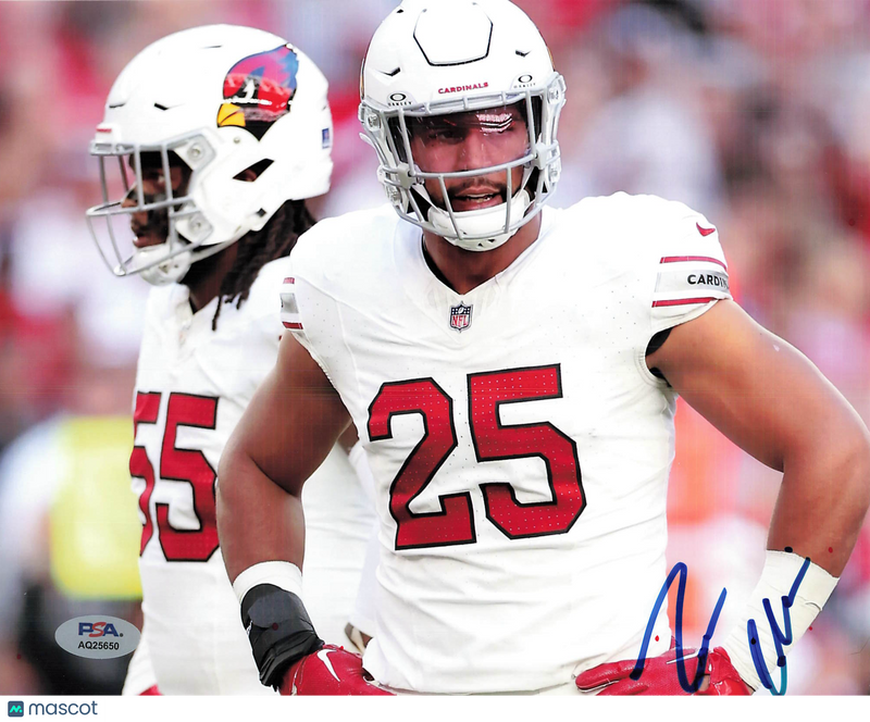 Zaven Collins Signed Arizona Cardinals Football 8x10 Photo PSA Autographed