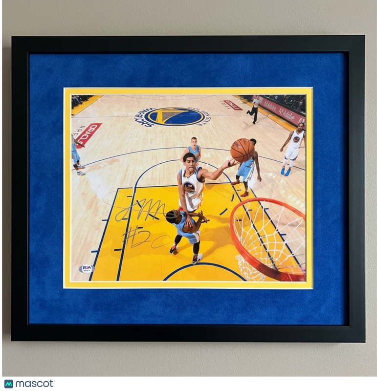 James Michael McAdoo Golden State Warriors Signed 11x14 Custom Framed Photo PSA