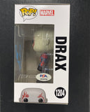 Dave Bautista signed Drax Funko Pop! #1204 PSA Auto Guardians of the Galaxy