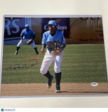 Raul Mondesi Jr. Wilmington Blue Rocks Signed 11x14 Photo PSA