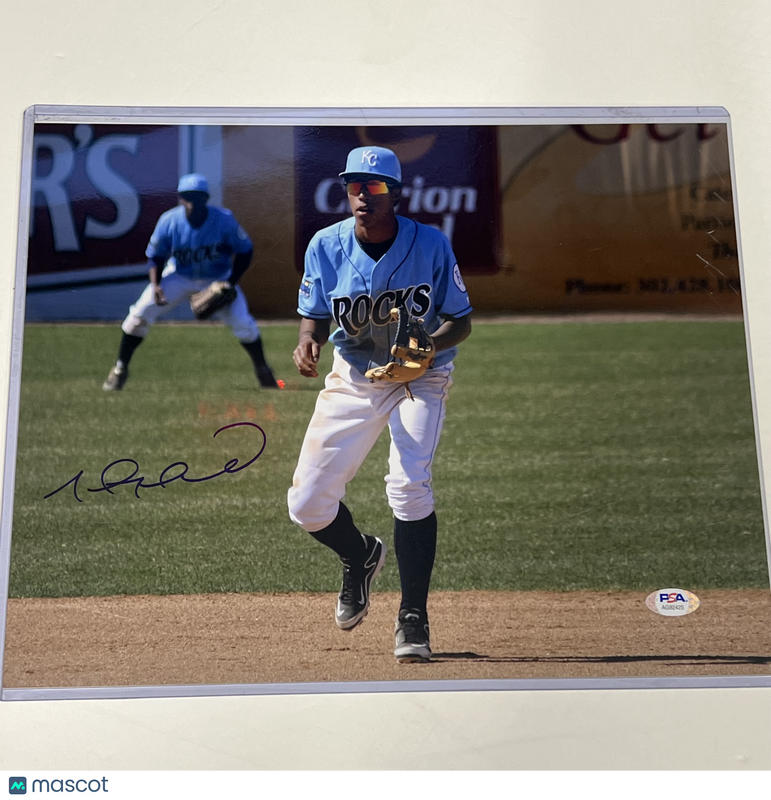 Raul Mondesi Jr. Wilmington Blue Rocks Signed 11x14 Photo PSA