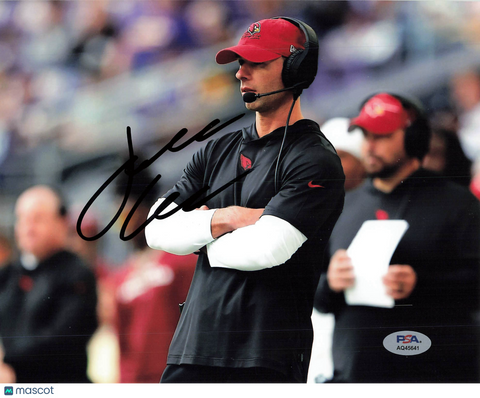 Jonathan Gannon Signed Arizona Cardinals Football 8x10 Photo PSA Autographed