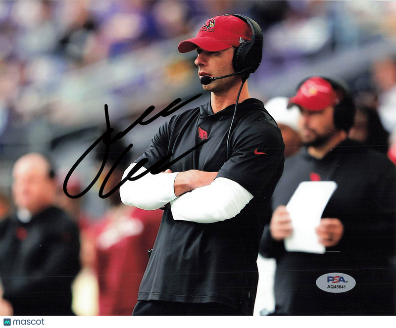 Jonathan Gannon Signed Arizona Cardinals Football 8x10 Photo PSA Autographed
