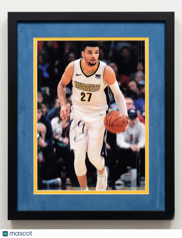 Jamal Murray Denver Nuggets Signed Basketball 8x10 Custom Framed Photo PSA