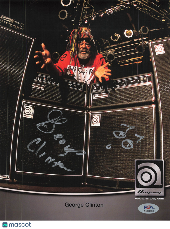 George Clinton Signed 8x12 Photo PSA Autographed