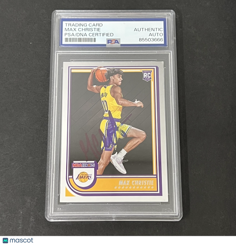 2022-23 Panini NBA Hoops #262 Max Christie Rookie signed card PSA
