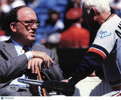 Fay Vincent Signed 8x10 Photo PSA