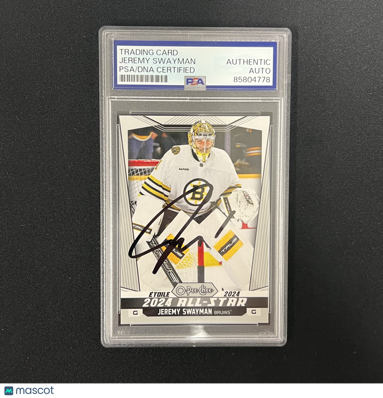 Jeremy Swayman 2025 Upper Deck O-Pee-Chee 2024 All-Star#504 Signed Card PSA