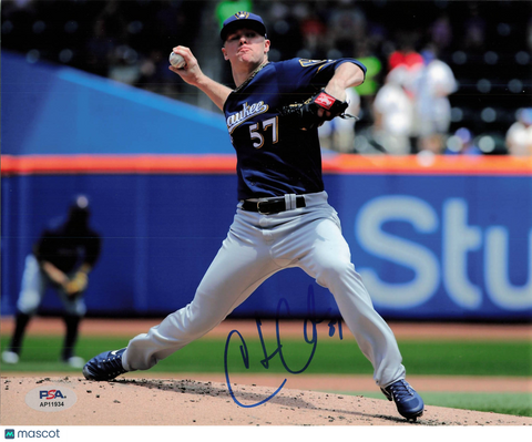 Chase Anderson Milwaukee Brewers Signed 8x10 Photo PSA