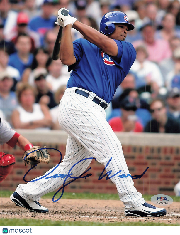 Daryle Ward Chicago Cubs Signed 8x10 Photo PSA