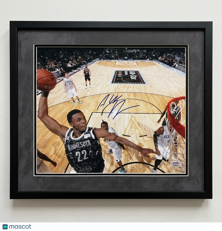 Andrew Wiggins Minnesota Timberwolves Signed 11x14 Custom Framed Photo PSA