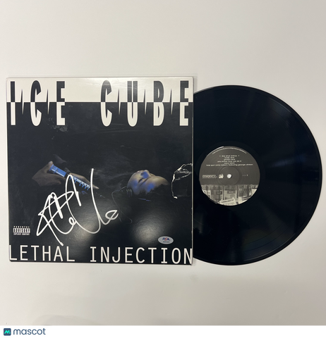 Ice Cube Signed Lethal Injection Vinyl Album PSA Autographed