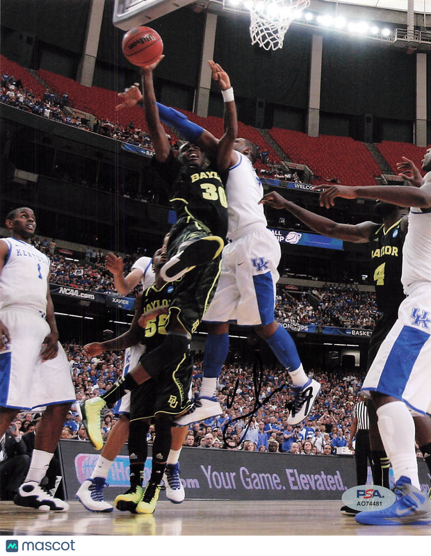 Quincy Miller Baylor Bears Signed Basketball 8x10 Photo PSA