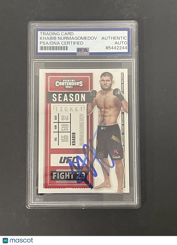 2021 Panini Chronicles UFC #2 Khabib Nurmagomedov signed card PSA