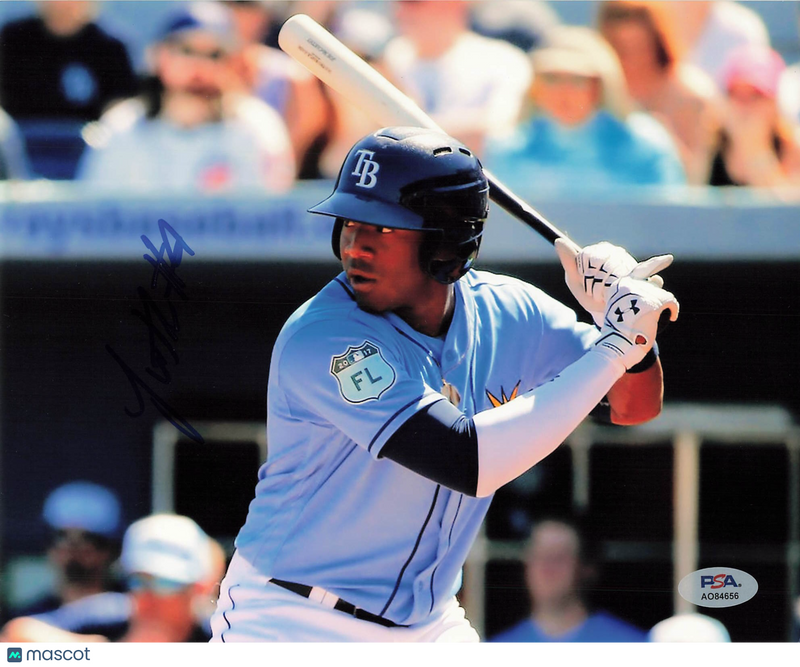 Justin Williams Tampa Bay Rays Signed 8x10 Photo PSA