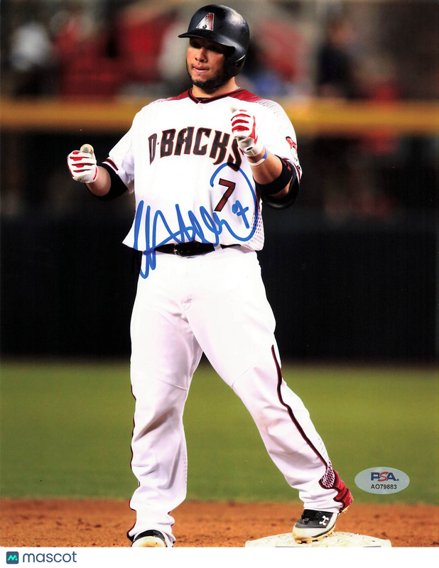 Welington Castillo Arizona Diamondbacks Signed 8x10 Photo PSA