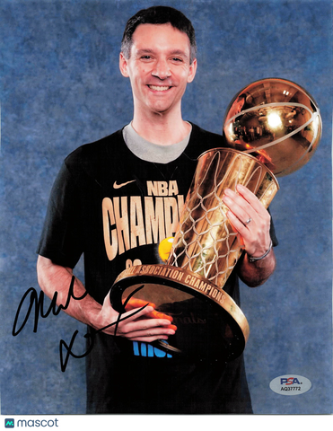 Mark Daigneault Oklahoma City Thunder Signed Basketball 8x10 Photo PSA