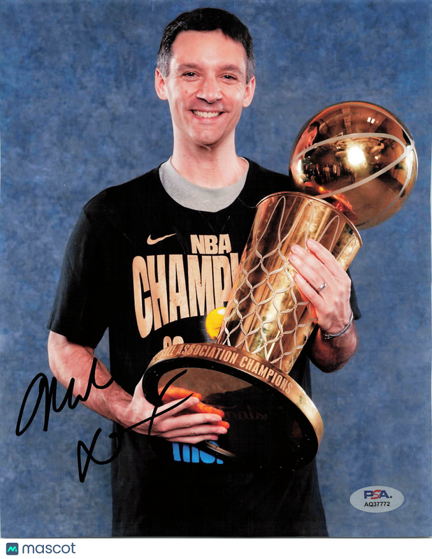 Mark Daigneault Oklahoma City Thunder Signed Basketball 8x10 Photo PSA