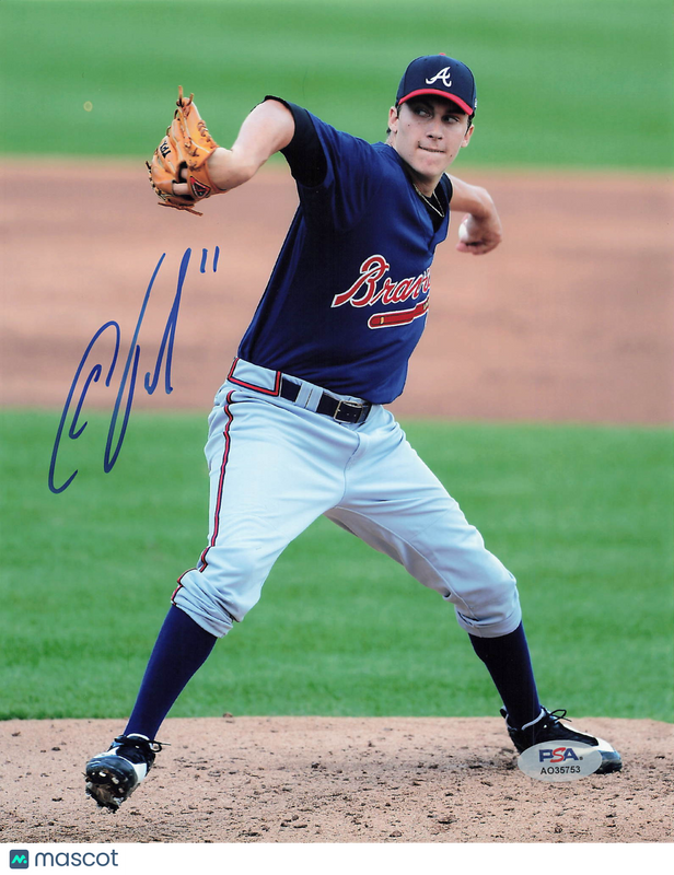 Carson Sands Atlanta Braves Signed 8x10 Photo PSA