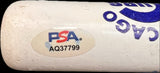 Christopher Morel Chicago Cubs Signed Bat PSA Autographed