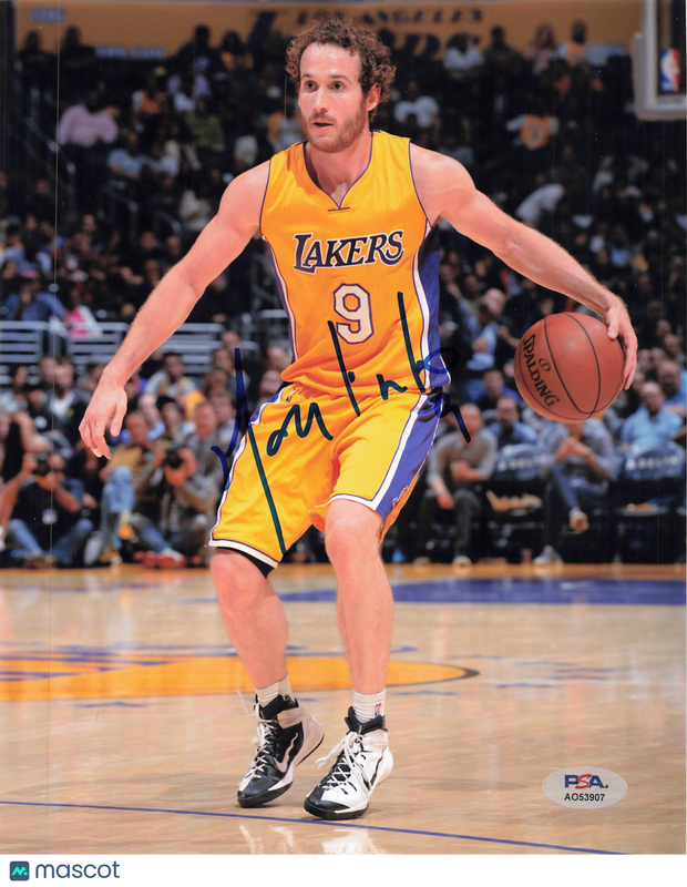 Marcelo Huertas Los Angeles Lakers Signed Basketball 8x10 Photo PSA