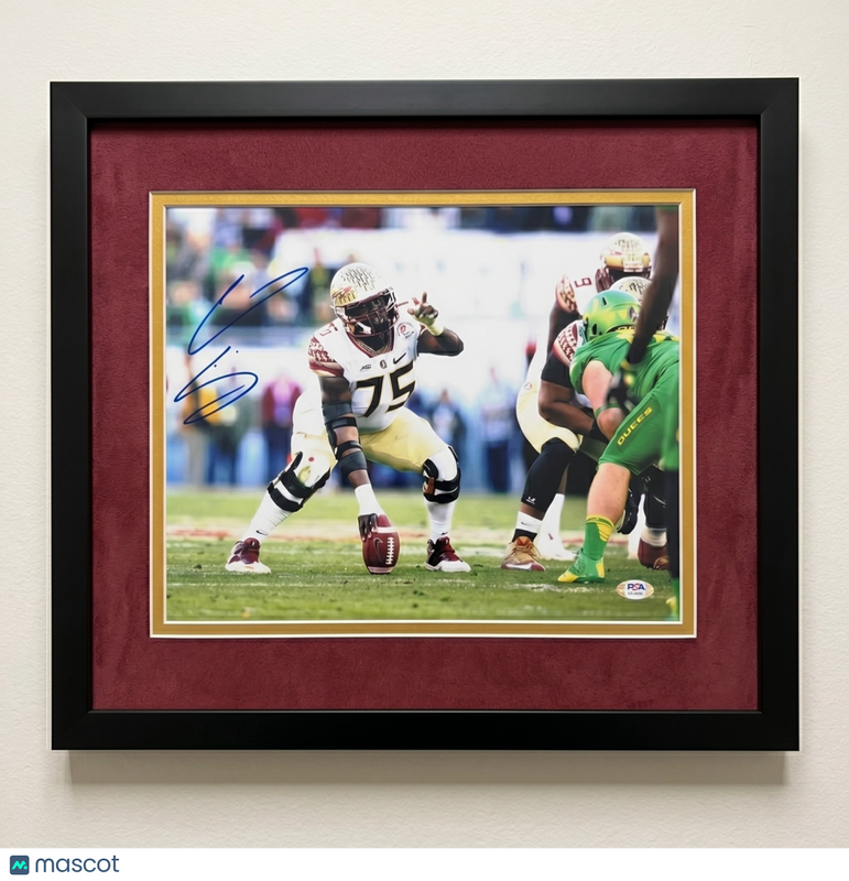 Cameron Erving Signed Florida State Seminoles 11x14 Custom Framed Photo PSA
