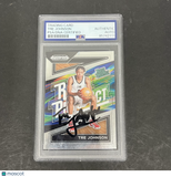 Tre Johnson 2024 Panini Prizm Draft Picks#15 Signed Card PSA Autographed