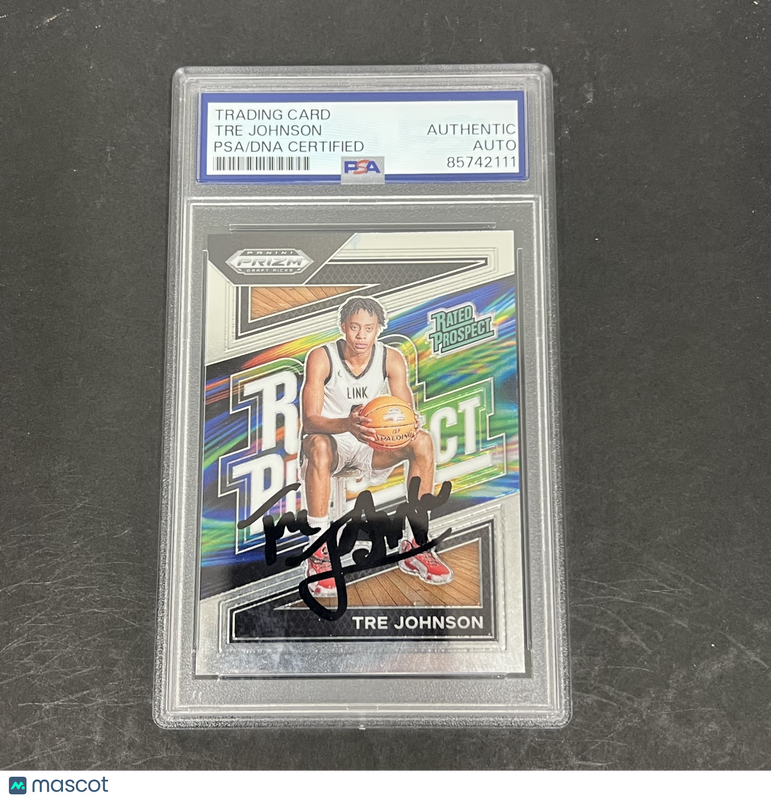 Tre Johnson 2024 Panini Prizm Draft Picks#15 Signed Card PSA Autographed