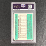 1984 Donruss Rick Honeycutt Signed Card Auto PSA Slabbed Los Angeles Dodgers