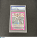 2022 Topps Update Series #USC10 Nestor Cortes Pink Chrome signed card PSA