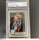 2022-23 Panini Hoops #250 Malaki Branham signed card PSA Spurs