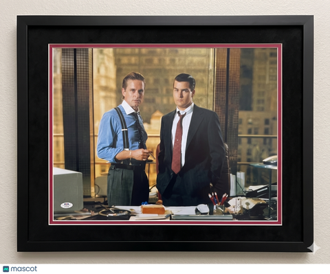 Charlie Sheen Signed Wall Street 16x20 Custom Framed Photo PSA Autographed
