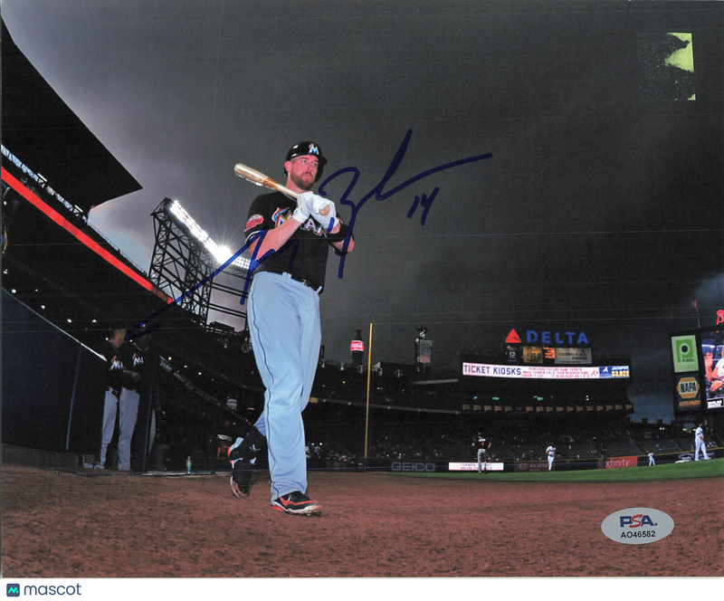 John Buck Miami Marlins Signed 8x10 Photo PSA