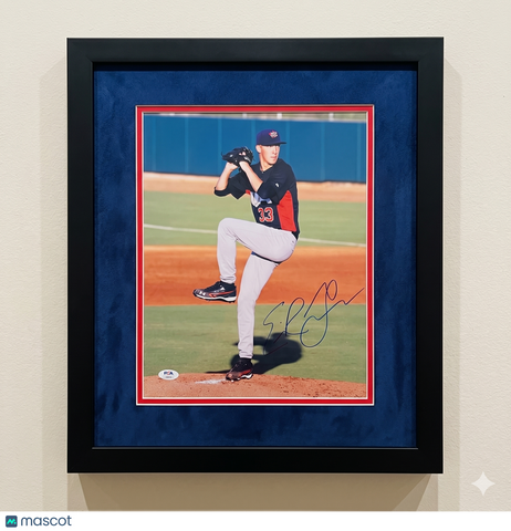 Erick Fedde Washington Nationals Signed 11x14 Custom Framed Photo PSA