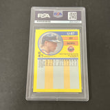 1991 Fleer #U-87 Jeff Bagwell signed card PSA