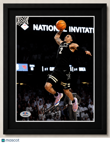 Scottie Pippen Jr Vanderbilt Commodores Signed 8x10 Custom framed Photo PSA
