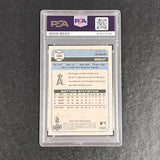 2009 Upper Deck O-Pee-Chee Baseball #304 Erick Aybar Signed Card Auto PSA Slabbe