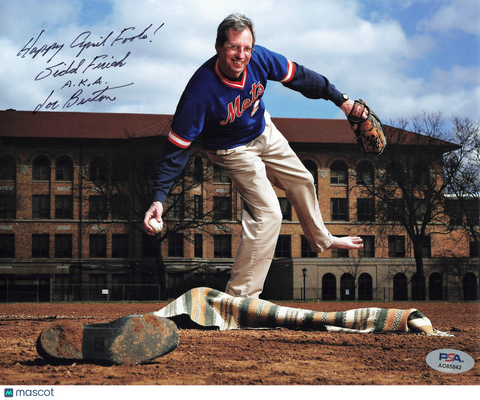 Joe Berton New York Mets April Fools’ Day Story Signed 8x10 Photo PSA Auth