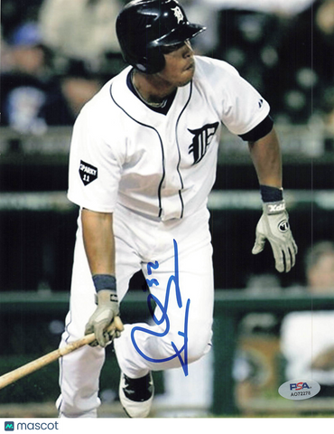 Ramon Santiago Detroit Tigers Signed 8x10 Photo PSA