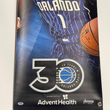 Jonathan Isaac Signed 30 Years Orlando Magic Basketball 16x45 Canvas PSA Auto