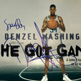 Denzel Washington Spike Lee Signed 12x18 Photo He Got Game PSA Autographed
