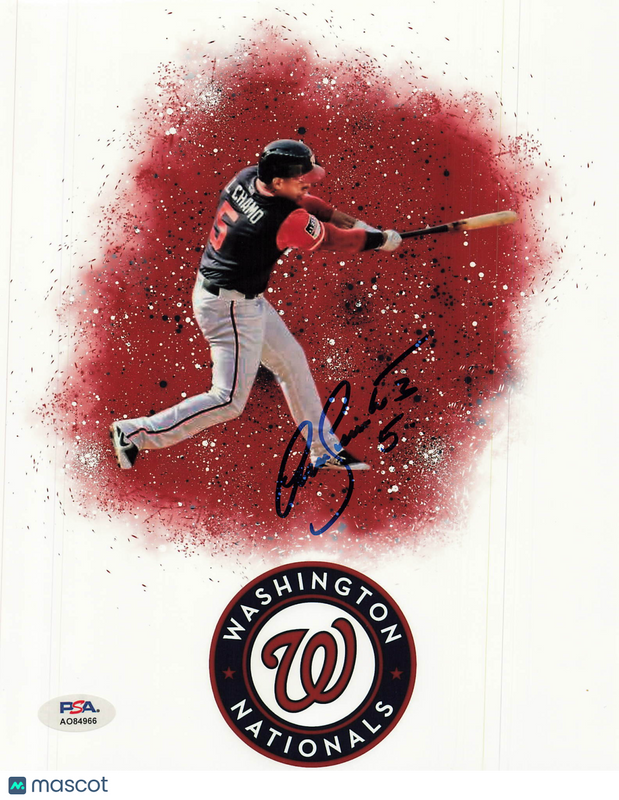 Adrian Sanchez Washington Nationals Signed 8x10 Photo PSA