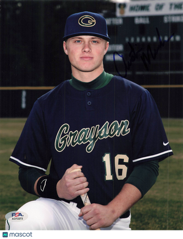 Austin Meadows Grayson Rams Signed 8x10 Photo PSA