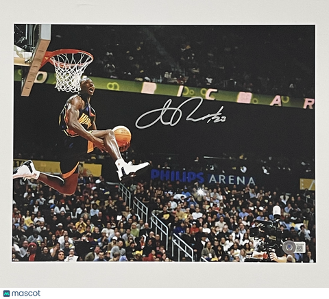 Jason Richardson Golden State Warriors Signed Basketball 11x14 Photo BAS