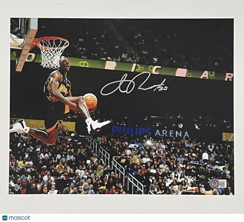 Jason Richardson Golden State Warriors Signed Basketball 11x14 Photo BAS
