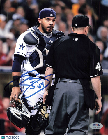 Rene Rivera San Diego Padres Signed 8x10 Photo PSA