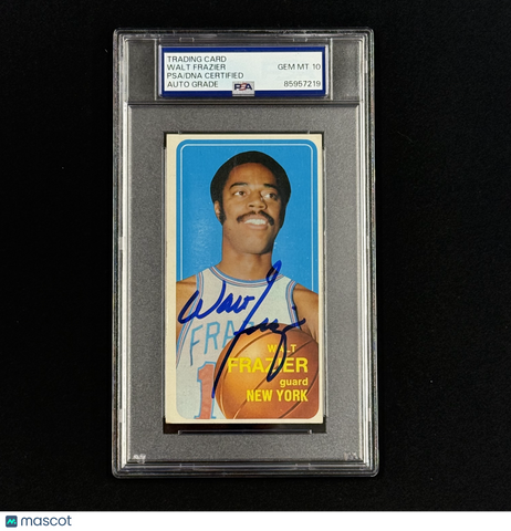 1970 Topps #120 Walt Frazier Signed Card Auto 10 PSA Slabbed Knicks